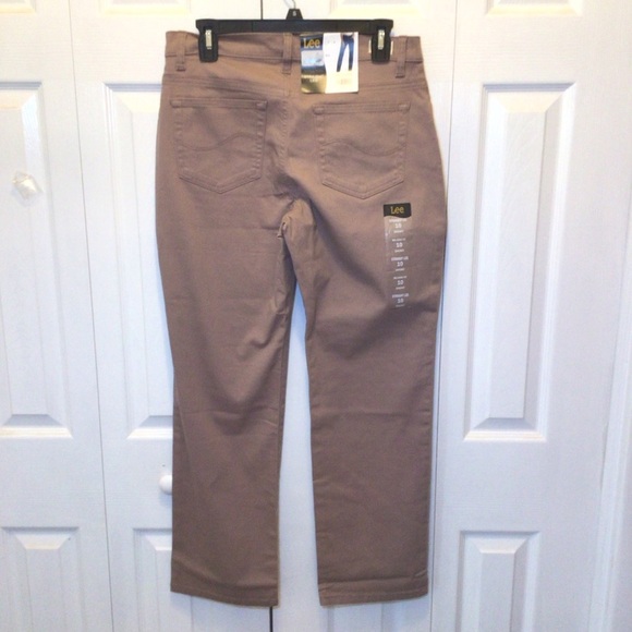 Lee Womens Mauve Relaxed Fit Straight Leg Jean Size 10S-Irregular - Picture 4 of 7